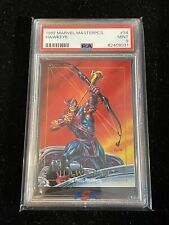 1992 Marvel Masterpieces #34 Hawkeye PSA 9 MINT picture