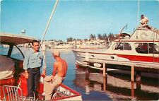 Postcard Florida Hollywood Yacht Basin 1950s Florida Natural 23-9183 picture