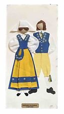 Vintage Collectable Swedish national dress picture