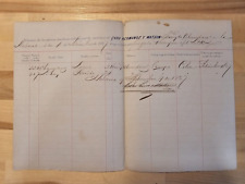 ANTIQUE Cuban Cuba Letter 1867 Slave Chinese Working Contract Havana DOCUMENT picture