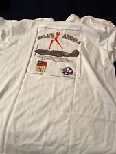 New WWII FLYING TIGERS AVG 3 RD SQUADRON HELL'S ANGELS T Shirt L picture