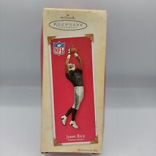 2003 Hallmark Jerry Rice Oakland Raiders Ornament NFL Football Legend New In Box picture
