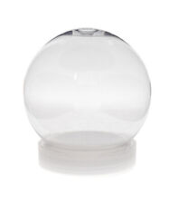 4 Inch DIY Clear Plastic Water Globe Snow Globe with Screw Off Cap, Instructions picture