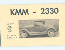 Pre-1980 RADIO CARD - Valdese - Near Morganton & Conover & Lenoir NC 6/7 AH2448 picture