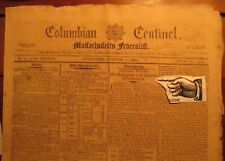 Newspaper Antique 1802-Washington/Adams/Jefferson/democrats undermining Constitu picture