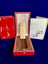 Rare Cartier Lighter Cream Lacquer Mint Condition Working 1 Year Warranty Box picture