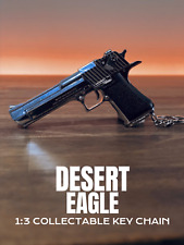 Desert Eagle Pistol Gun 1:3 Scale Keyring Working Action Strip Assemble Keychain picture