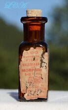 ORIGINAL antique McKesson Robbins VALERIANA of MORPHINE blown bottle 2