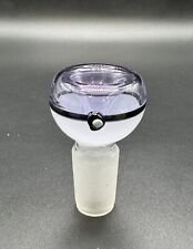 18mm Pokémon Purple Pokeball Male Glass Bowl Piece  Slide Replacement picture