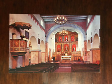 Interior Mission San Juan Bautista California CA Vintage Postcard Church picture