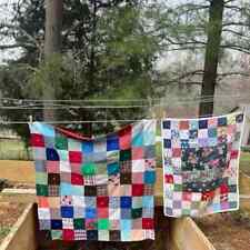 Vintage Quilts Toppers Bulk Lot Tied Sewn Handsewn Multicolored  picture