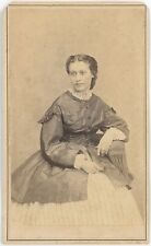 Southern Pretty Young Lady Richmond, Virginia 1860s CDV Carte de Visite X794 picture
