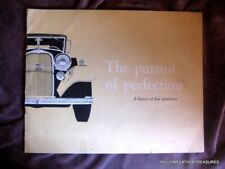 LINCOLN CONTINENTAL VINTAGE BROCHURE THE PURSUIT OF PERFECTION 1921-1959 picture