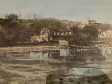 “West Side Harbor Port Jefferson, NY” Hand Colored A.S. Greene Photograph Framed picture
