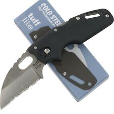 Cold Steel Tuff Lite Black Lockback Pocket Knife CS20LTS Serrated Folding Blade picture