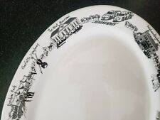 THE DISH CHARLOTTE NC COLLECTION PLATTER RESTAURANT WARE DUKE MANSION TROLLEY  picture