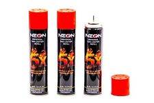 3 Can Neon 5X Refined Butane Lighter Gas Fuel Refill 300 mL 10.14 oZ picture