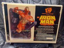 Iron Man Marvel Limited Edition Wall Sculpture 1996 Creative License # 802 Of... picture