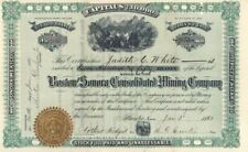 Boston and Sonora Consolidated Mining Co. - Stock Certificate - Mining Stocks picture