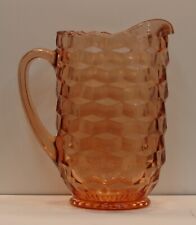 Vintage Whitehall Peach Glass Pitcher Excellent Condition picture