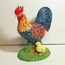 Partylite Farmhouse Country Rooster Chicks Ceramic Tealight Holder picture
