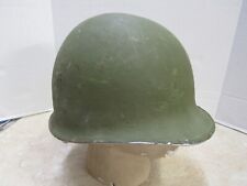 US WW2 Early Fixed Bale M1 Steel Pot Helmet Front Seam Original LOT # 277 C picture