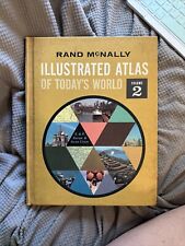 Rand McNally Vintage 1960s Illustrated Atlas of Today's World Volume 2. Hardback picture