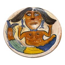 Vintage Dolores Porras 3d Mermaid Bowl Mexican Folk Art 12.5” Oaxaca Whimsical picture