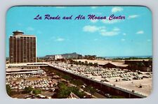 Honolulu HI-Hawaii, La Ronde And Ala Moana Center, Antique, Vintage Postcard picture