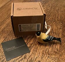 Longaberger CC Collectors Club Backyard Bird Ornament Goldfinch NEW in box picture