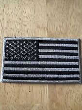 US United States Military FlagPatch Subdued Black & Gray picture