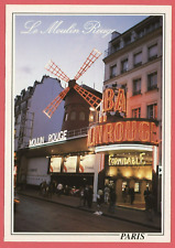 Le Moulin Rouge Paris France Windmill Postcard picture