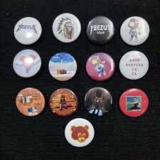 Kanye Pins Yeezus Graduation College Dropout Ye Bear Backpack Hat 13 Pin Set picture