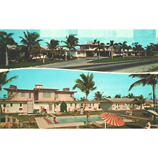 Postcard Florida Naples-On-The-Gulf Siesta Terrace Motel Street View Chrome Era picture