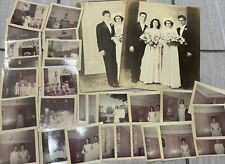 Vintage Lot Of Wedding Photos Color & B&W Polaroids 8 X 10 30 Photos Bridesmaids picture