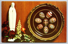 Vintage Postcard Ukrainian Traditional Easter Eggs picture