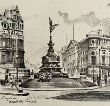 Piccadilly Circus Street View 1901 Victorian London Print Art DWFF10 picture