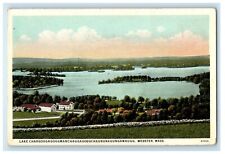 c1920's A View Of Lake Chargoggagogg Webster Massachusetts MA Vintage Postcard picture
