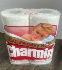 Vintage Charmin Bathroom Tissue 4 Rolls Toilet Paper Movie Prop Red Label USA 92 picture