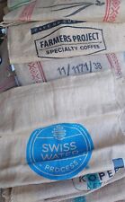 (3 PACK) AUTHENTIC JUTE BURLAP COFFEE BAGS - FULL SIZE picture