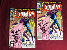 SleepWalker # 1 (1991 Marvel) 1st Appearance 2 Copies Direct and Newsstand NM- picture