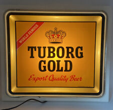 ViTG Tuborg Gold World Famous Carling National Brewery Lighted Beer Sign 16”x14” picture