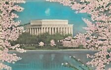 Vintage Postcard  WASHINGTON D.C.  THE LINCOLN MEMORIAL  UNPOSTED HAND COLORED picture