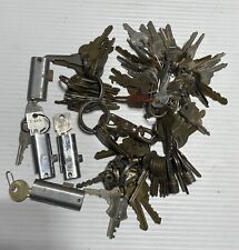 A Large Lot Of Random Keys & Locks Over 2 Lbs Arts & Crafts picture