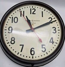 Vintage GE General Electric Telechron Wall Clock School Continuous Sweep 1HA1612 picture