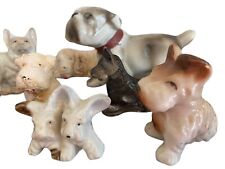 Vintage Dog Figurines Set Of 8 Terrier picture