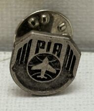 PIA Pakistan International Airlines Pilot Crew Aviation Silver Tie Tack Pin picture