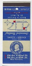 franklin Savings Bank New York City NYC NY Empty Matchcover picture