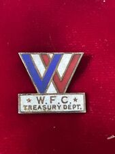 Vtg 1930s War Finance Corporation (WFC) US Treasury Department Sterling Pin 1