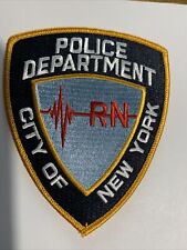 NEW YORK CITY POLICE DEPT  NYC RN REGISTERED NURSE MEDICAL COVID EMT EMS PATCH picture